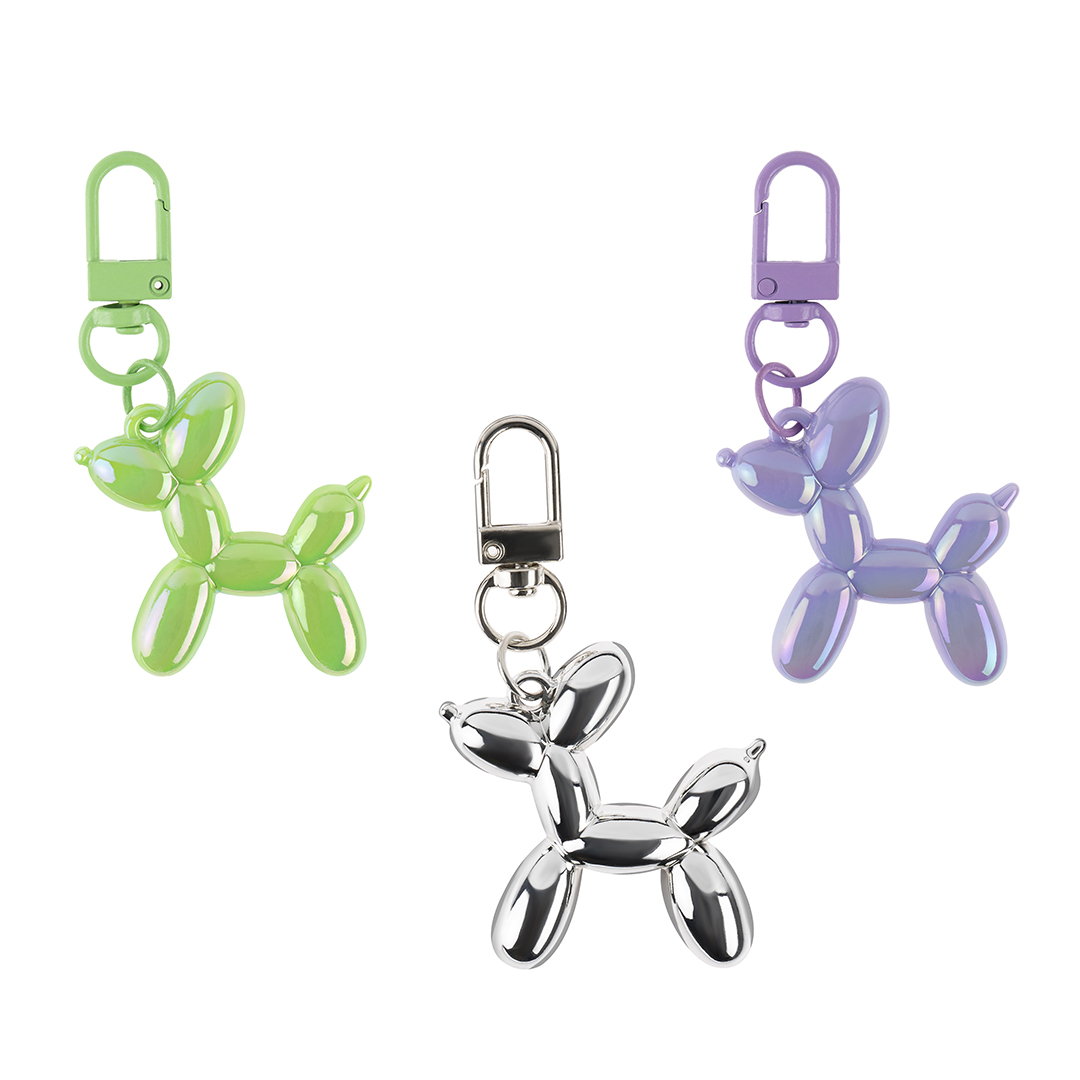 Брелок, Собачка ШДМ, Сиреневый, Перламутр, 4,5 см, 1 шт. 