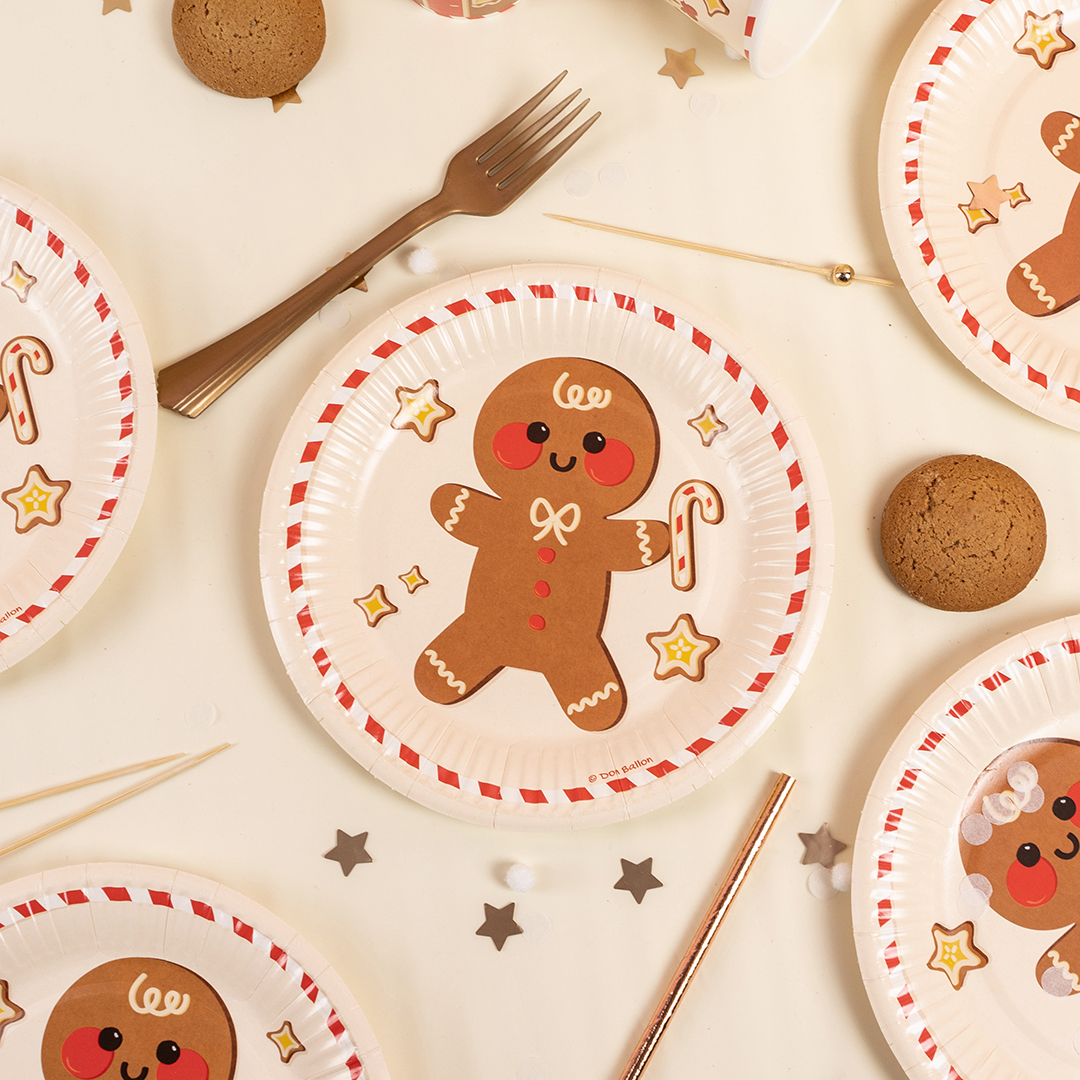 Стаканы (250 мл) Пряничный человечек, 6 шт.