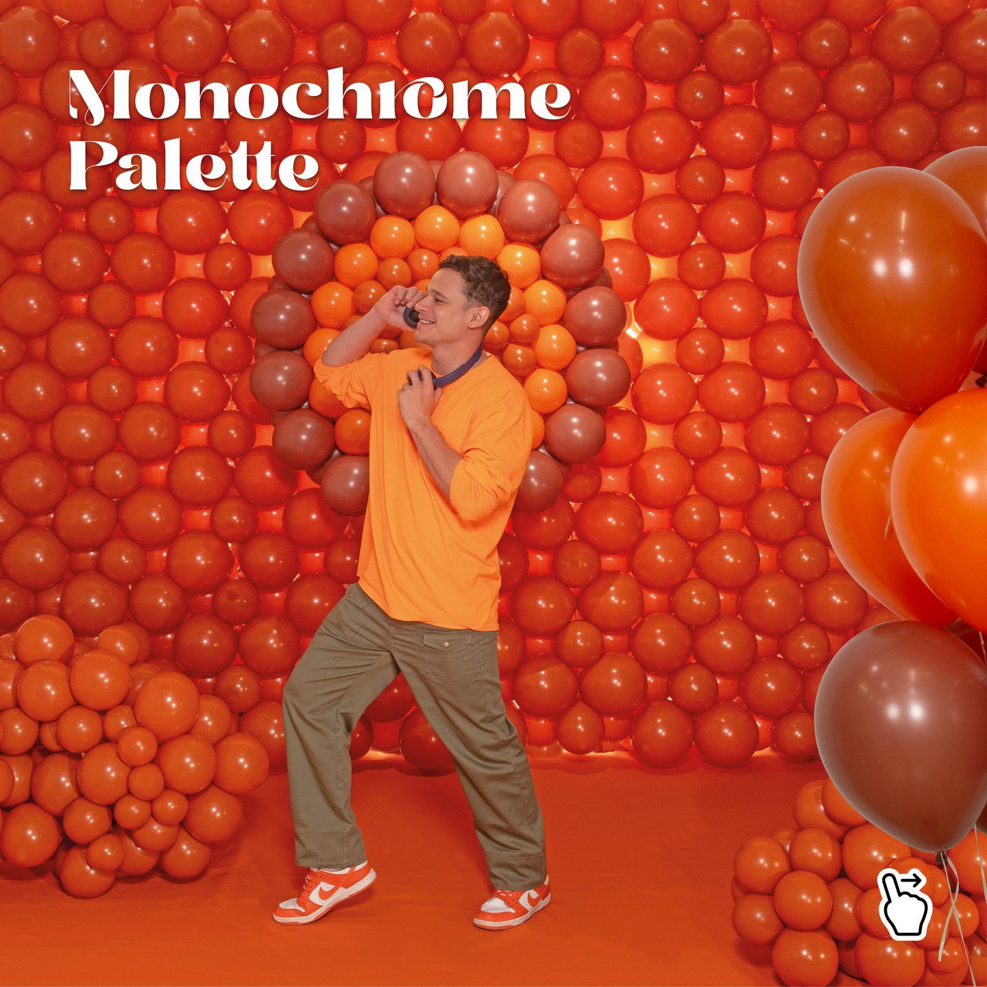 Шар (9''/23 см), Оранжевый закат (062), пастель, 100 шт.