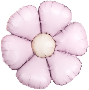 Шар с клапаном (15''/38 см) Мини-цветок, Ромашка, Светло-розовый, Сатин, 5 шт. в уп.