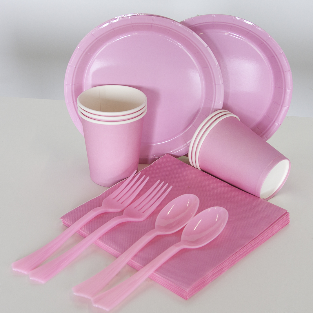 Вилки, Премиум, Розовый, 17 см, 10 шт. в упак. 