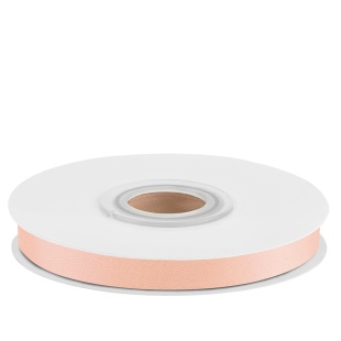 Лента атласная (0,7 см*22,85 м) Нежный персик, 1 шт.