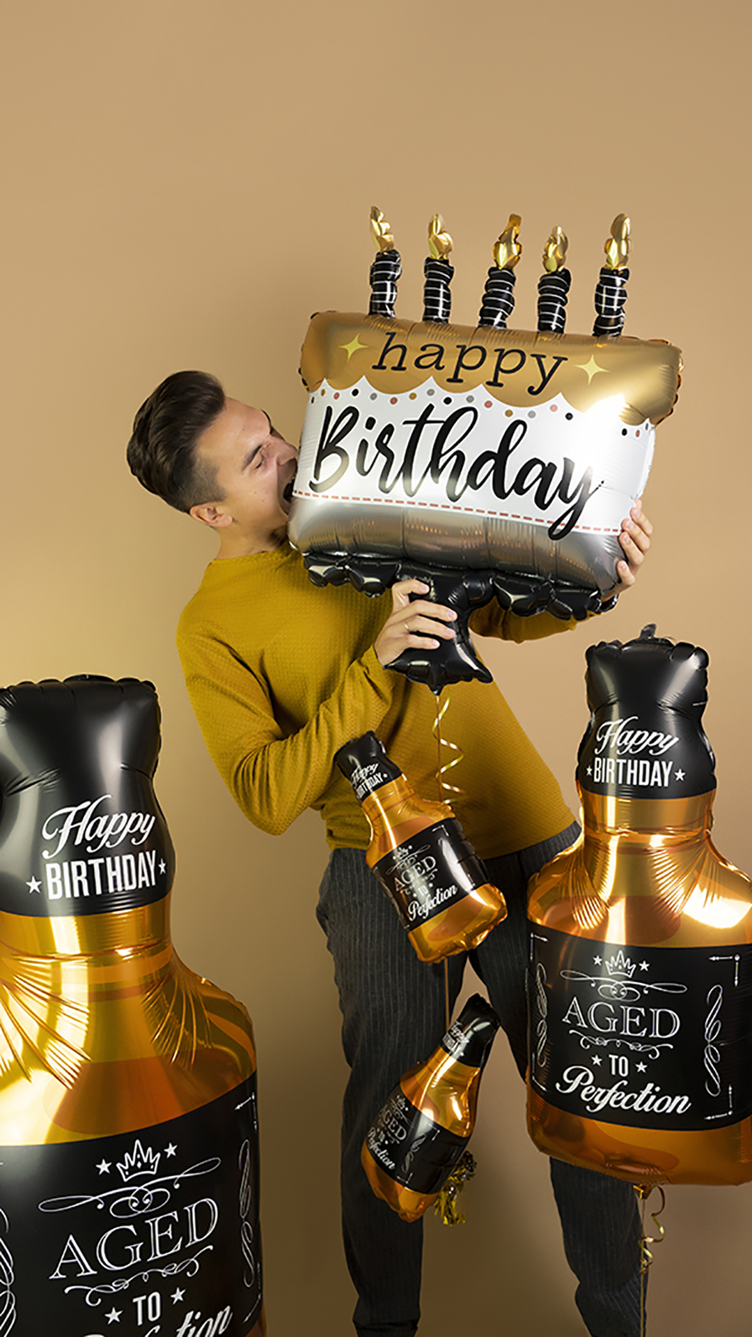 Шар (31''/79 см) Фигура, Бутылка Виски, 1 шт. в уп.