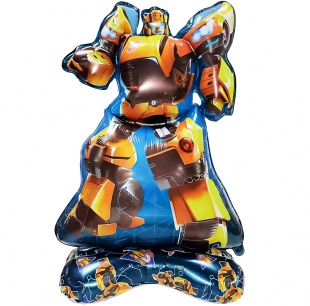 Шар 3D (45''/114 см) Фигура на подставке, Трансформеры, Бамблби, 1 шт. в уп.