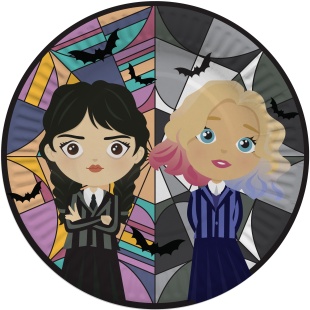 Тарелки (7''/18 см) Мрачная стори, Подружки, 6 шт.