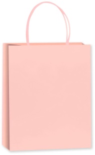 Пакет подарочный, Крафт 120гр, Мастхэв, Светло-розовый, 22*16*8 см, 1 шт.