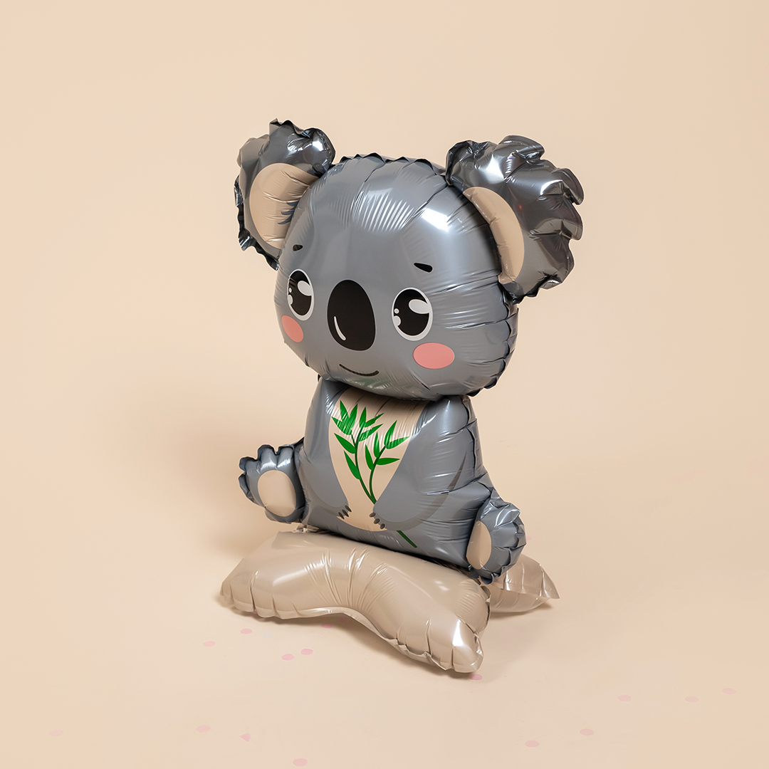 Шар 3D (23''/58 см) Фигура на подставке, Коала, 1 шт.