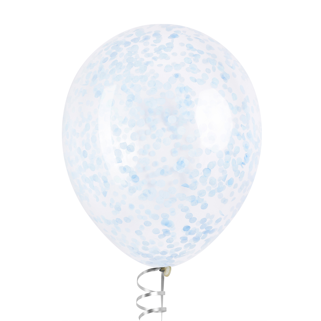 Конфетти тишью Круг, Голубой, 1 см, 50 г.