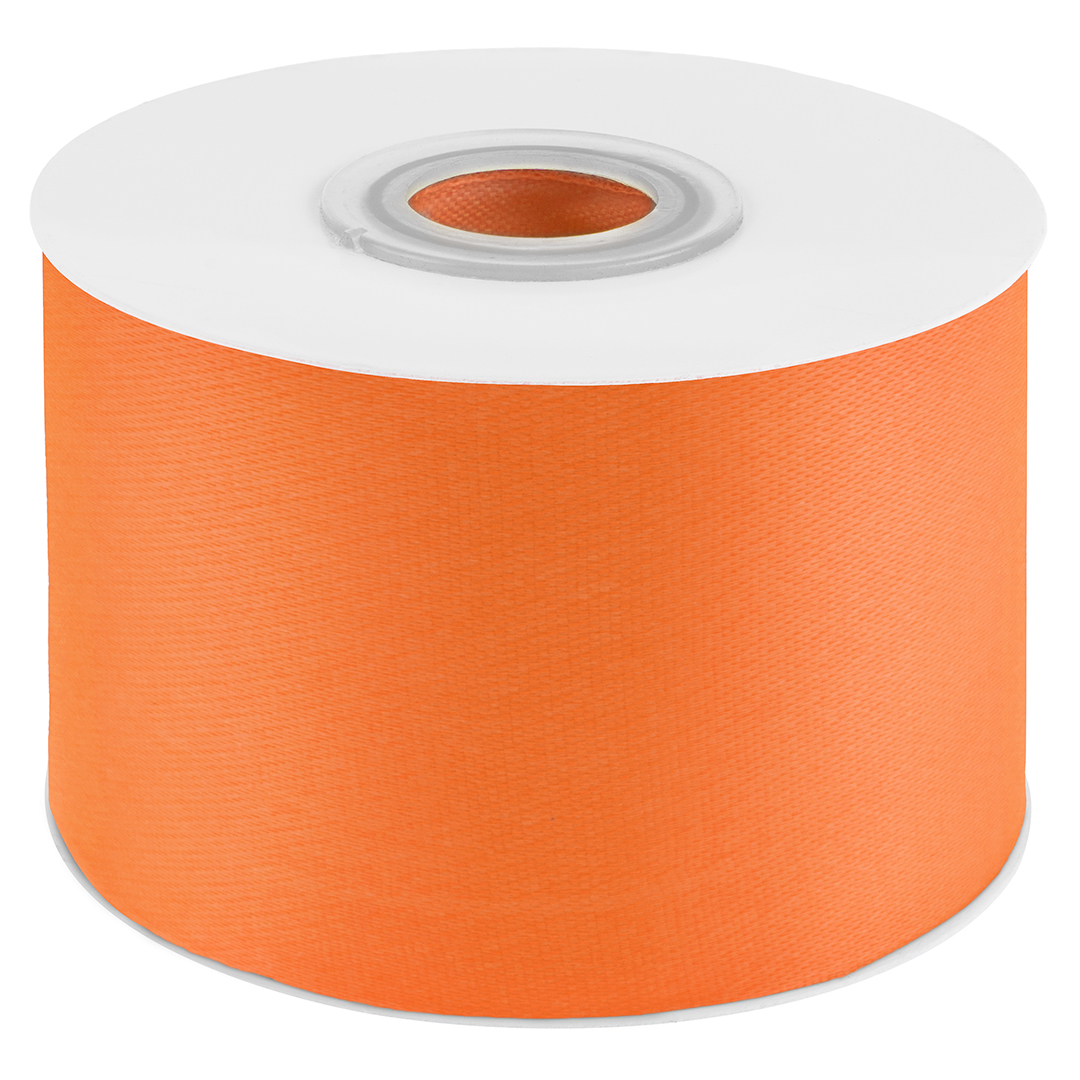Лента атласная (5 см*22,85 м) Оранжевый, 1 шт.