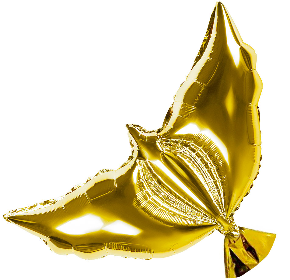 Шар (41''/104 см) Фигура, Голубь, Золото, 1 шт.