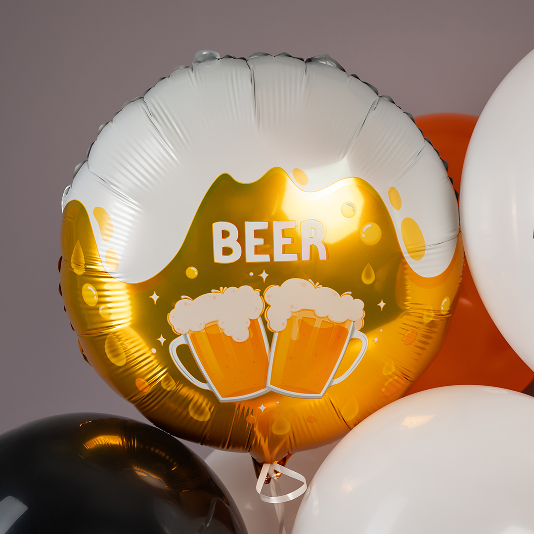 Шар (18''/46 см) Круг, Кружка пива, 1 шт.