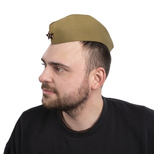 Пилотка военная, со звездой, 51-56 разм., 1 шт.