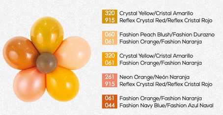 Шар (5''/13 см), Оранжевый (061), пастель, 100 шт.