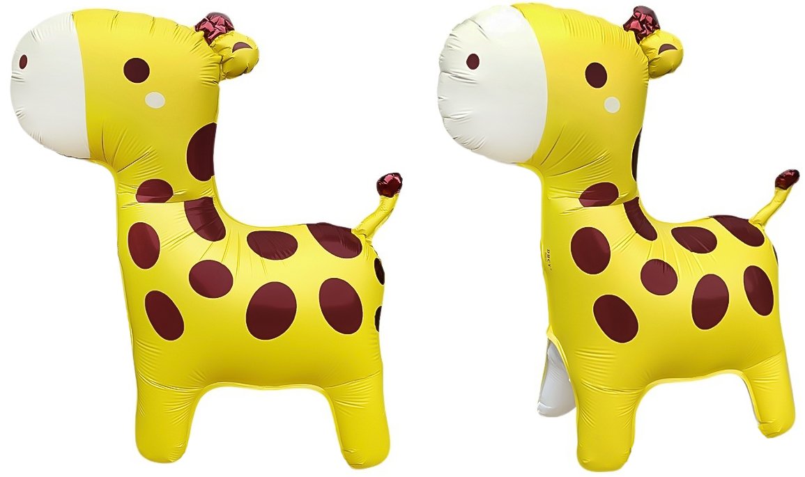 Шар (24''/61 см) Фигура 3D, Жираф, 1 шт.