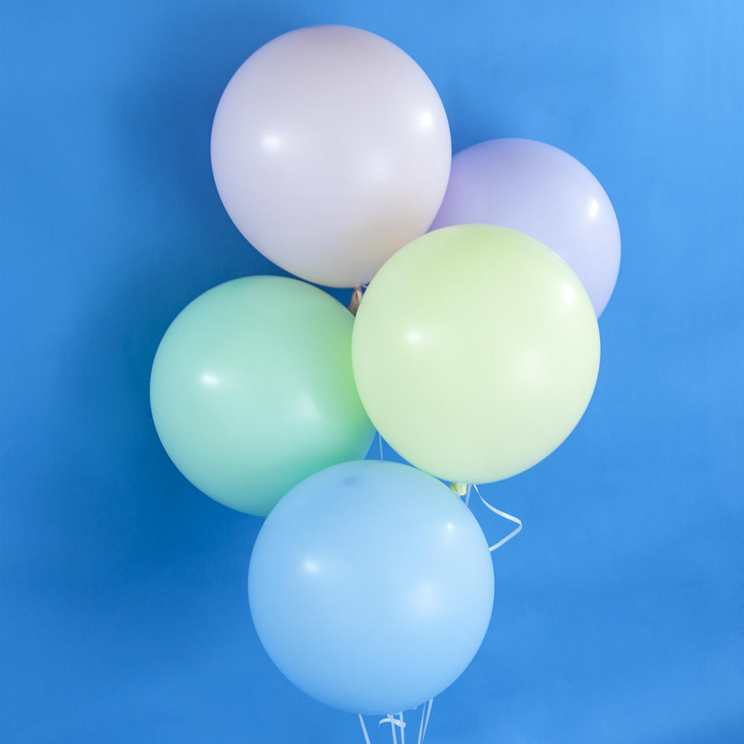 Шар (18''/46 см), Нежно-голубой (640), макарунс, 25 шт.