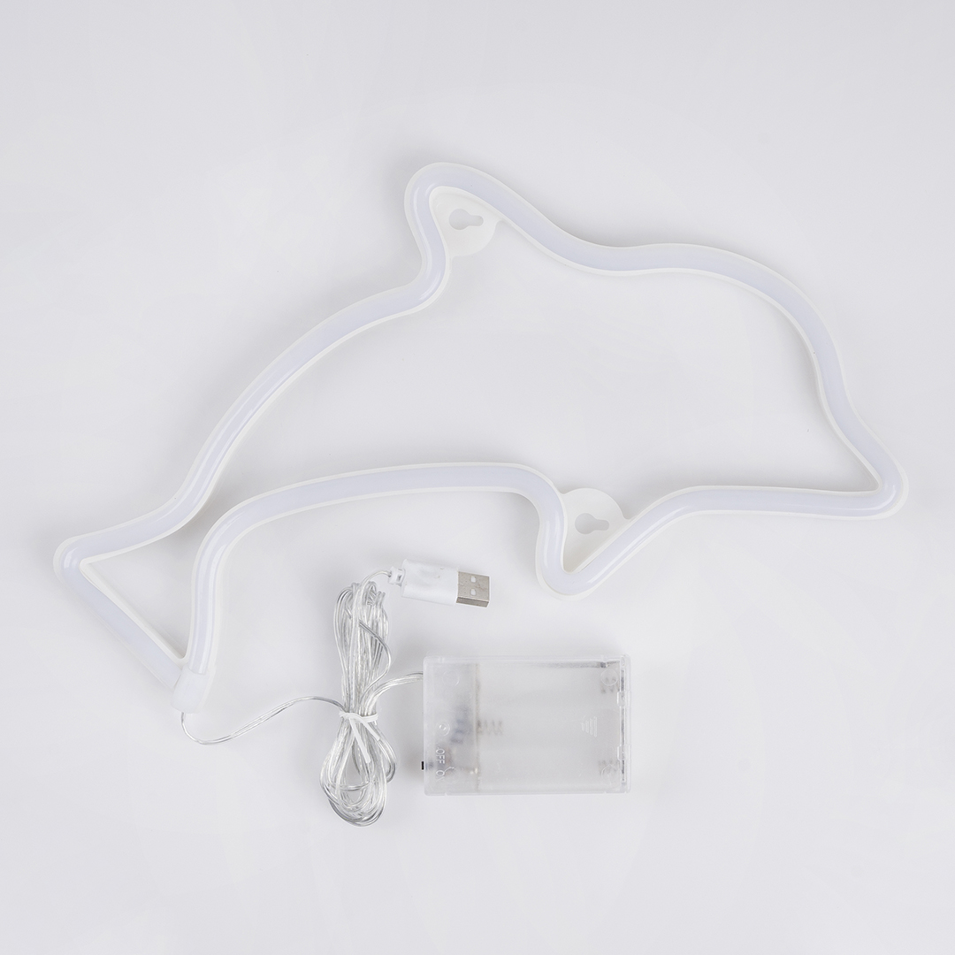 Световая фигура Дельфин, 17*28 см. Синий, 1 шт.