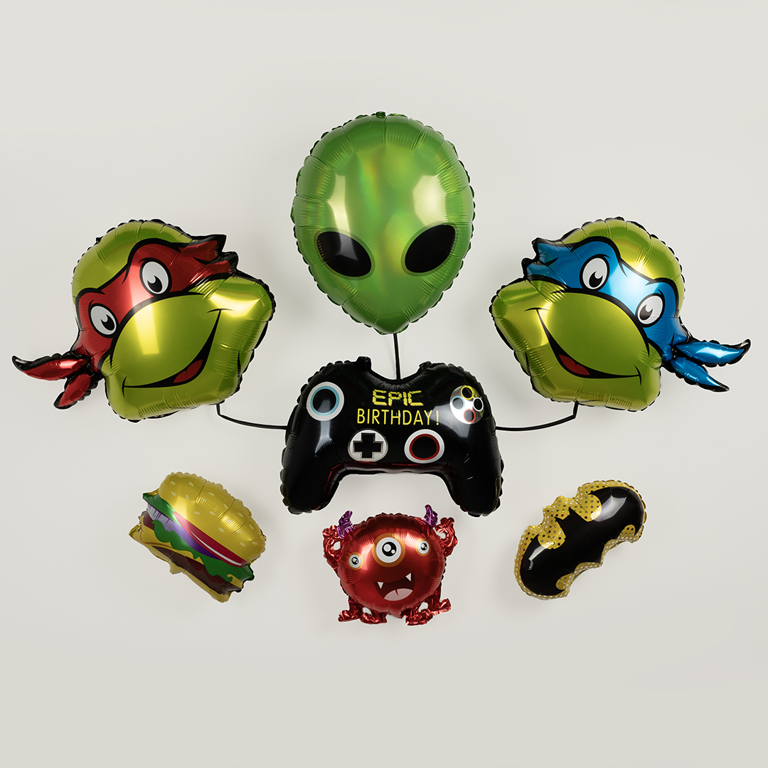 Шар (11''/28 см) Мини-фигура, Бэтмен, Летучая мышь, 1 шт.