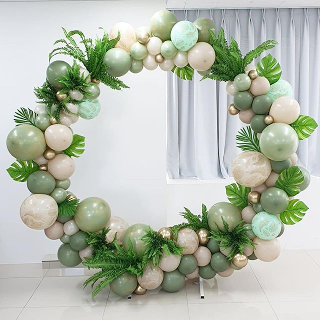 Шар (12''/30 см), Эвкалипт (027), пастель, 50 шт.