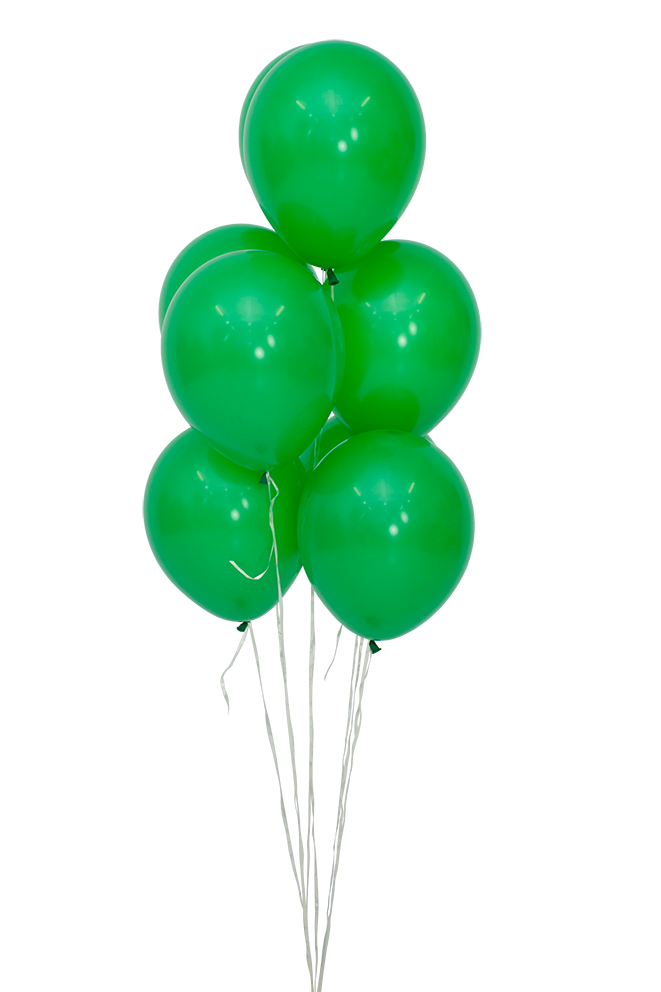 Шар (12''/30 см), Зеленый клевер (029), пастель, 12 шт.