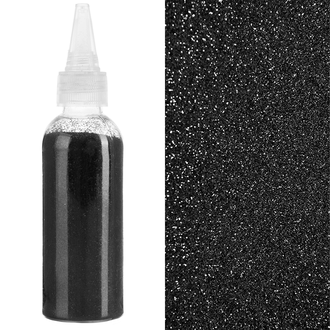 Глиттер Черный, 80 г.