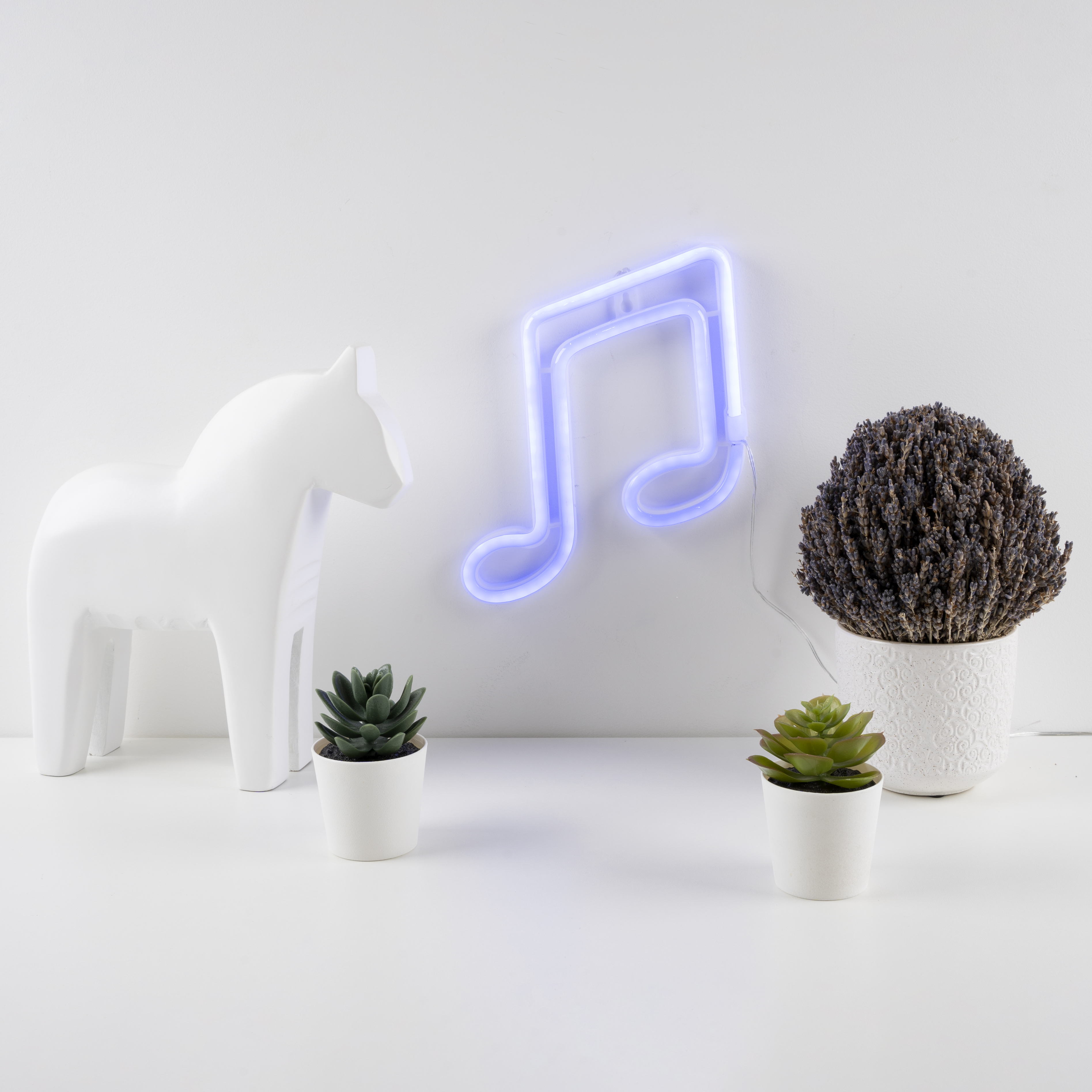 Световая фигура Ноты, 16,3*24 см. Синий, 1 шт.