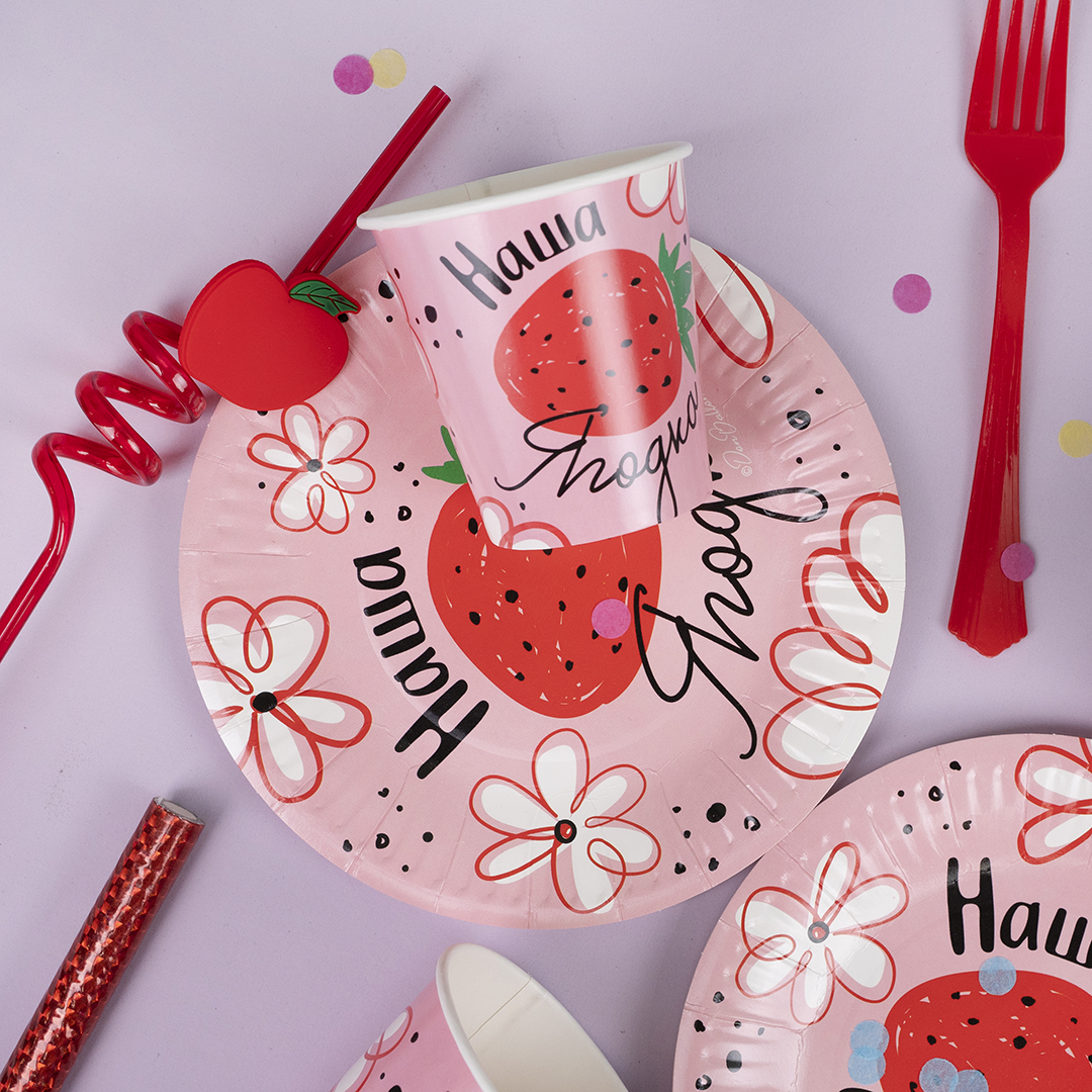 Тарелки (7''/18 см) Наша Ягодка, 6 шт.