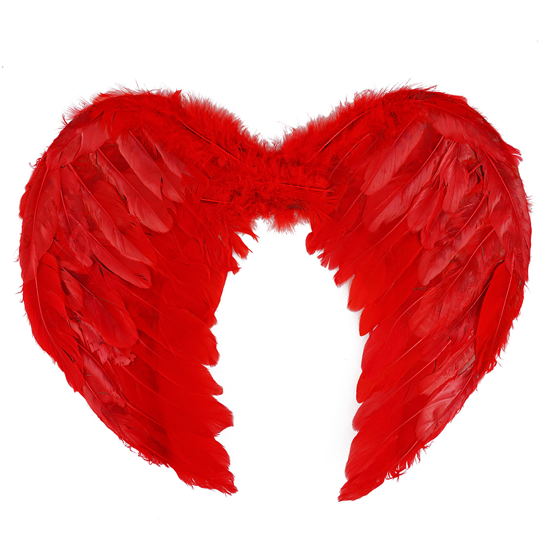 Крылья, Ангел, Размер S, Красный, 45*35 см, 1 шт. 