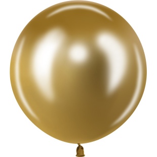 Шар (24''/61 см), Золото, хром, 3 шт.