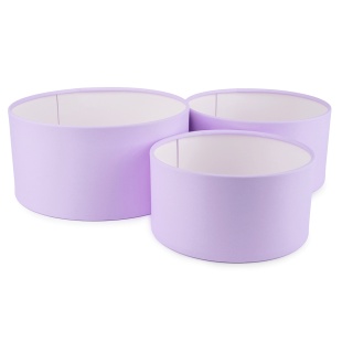 Набор коробок Цилиндр, без крышки, Сиреневый, 11*21 см, 3 шт. в упак. 