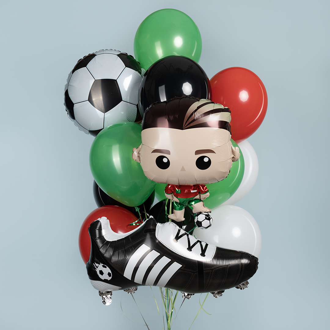 Шар (27''/69 см) Фигура, Футболист, 1 шт.