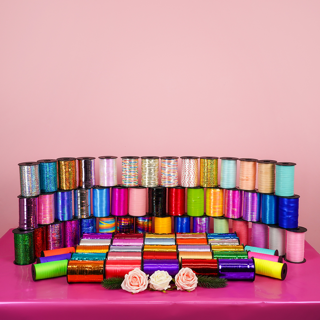 Лента полипропиленовая (0,5 см*100 м) Глициния, Неон, 1 шт.