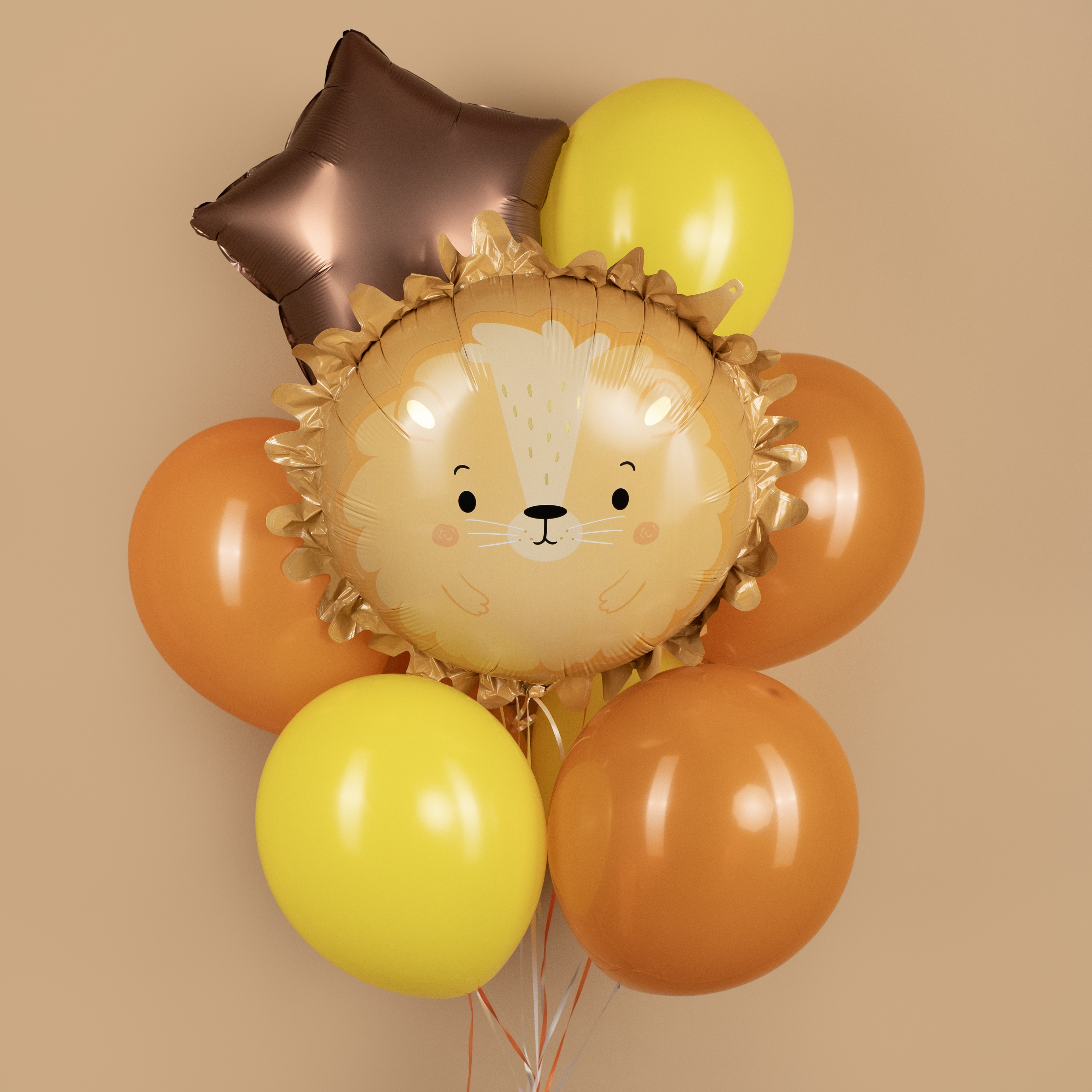 Шар (25''/64 см) Фигура, Львенок, 1 шт. в уп.