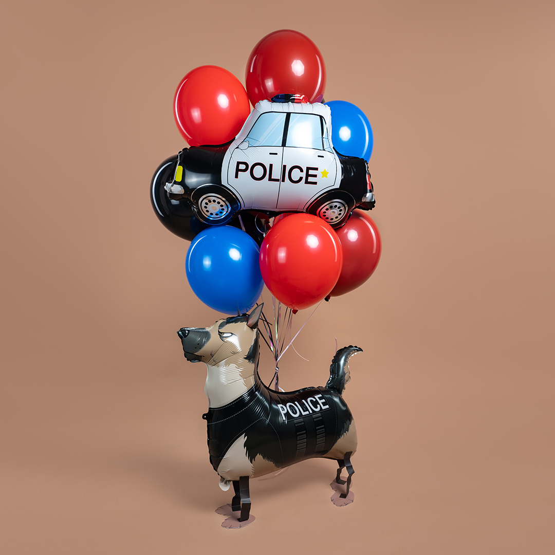 Шар 3D (30''/76 см) Ходячая Фигура, Полицейская овчарка, 1 шт.