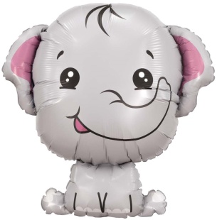 Шар (31''/79 см) Фигура, Слоненок, 1 шт. в уп.