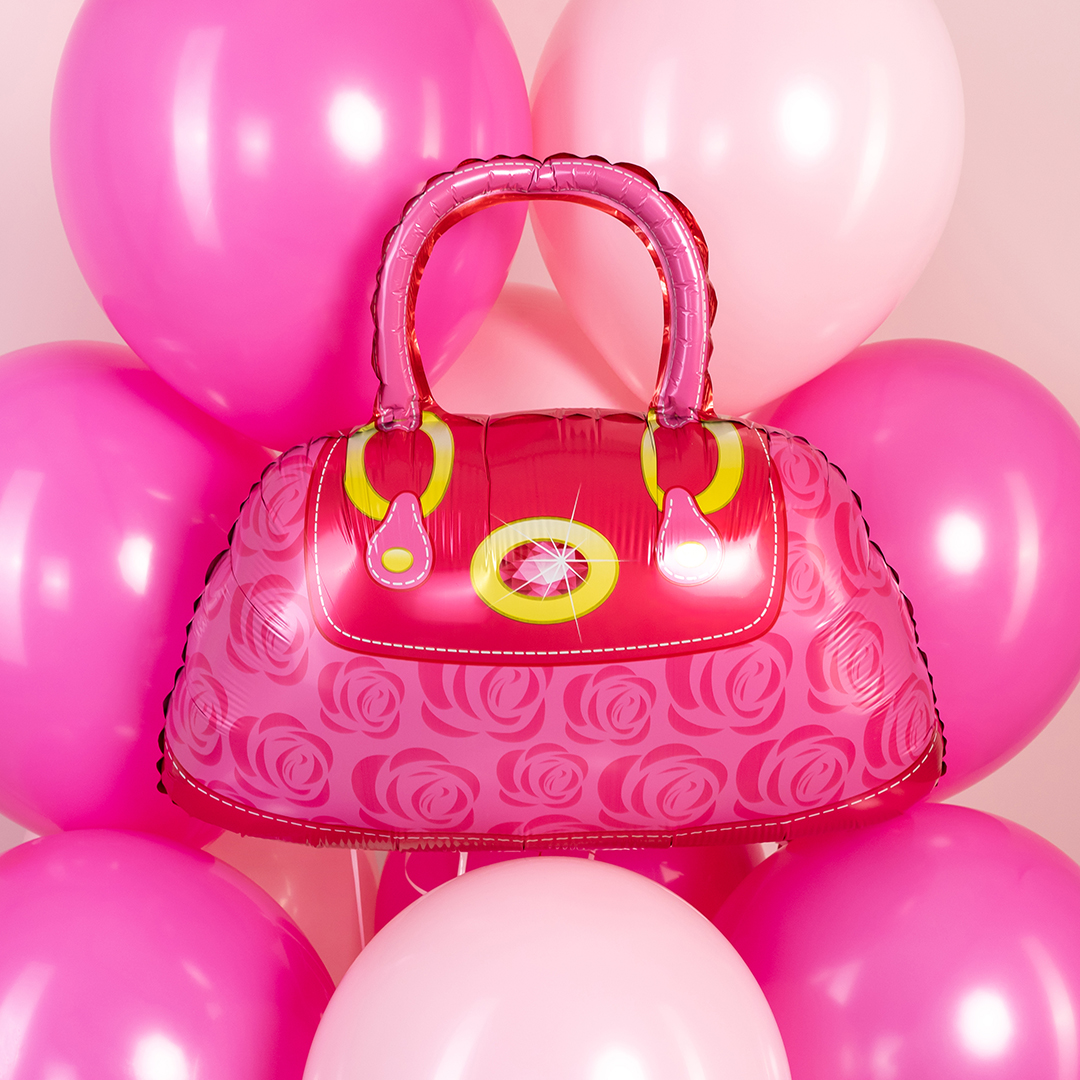 Шар (22''/56 см) Фигура, Сумочка, Розовый, 1 шт. в уп.