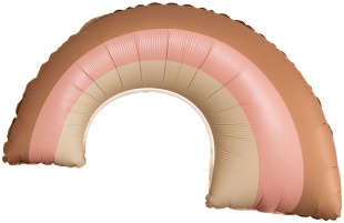 Шар (32''/81 см) Фигура, Радуга, Розовый, Сатин, 1 шт.