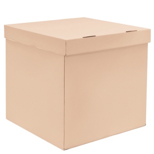 Коробка для воздушных шаров Бежевый, 60*60*60 см, 1 шт. 