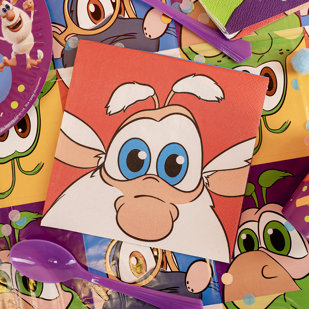 Сервировочные салфетки, Супер Буба, 33*33 см, 20 шт.