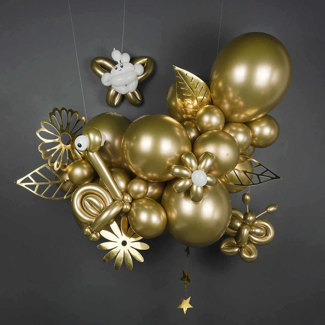 Шар (2''/5 см) ШДМ, Золото, хром, 50 шт.