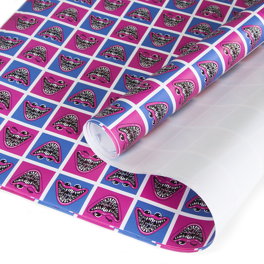 Упаковочная бумага 80гр (0,7*1 м) Зубастики, 10 шт.