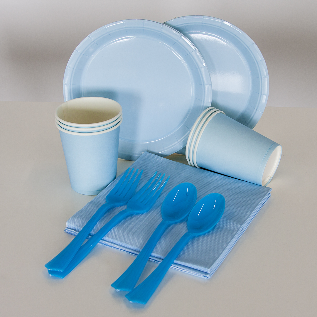 Сервировочные салфетки, Мастхэв, Голубой, 33*33 см, 12 шт.