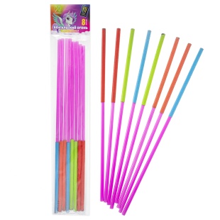 Бенгальский огонь для улицы, Цветные искры, 55 сек, Ассорти, 30 см, 8 шт.