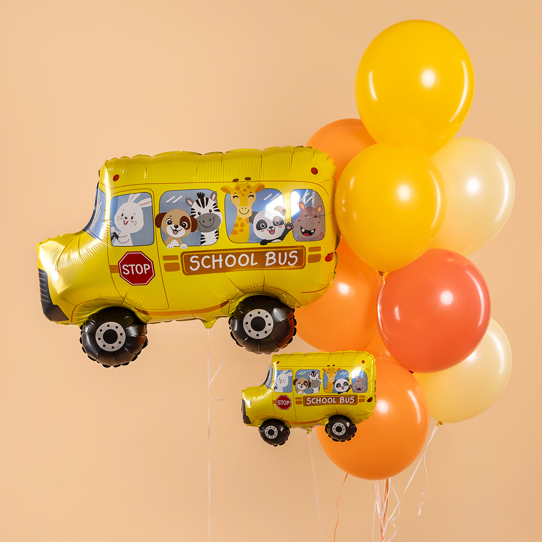 Шар (31''/79 см) Фигура, Школьный автобус, 1 шт.