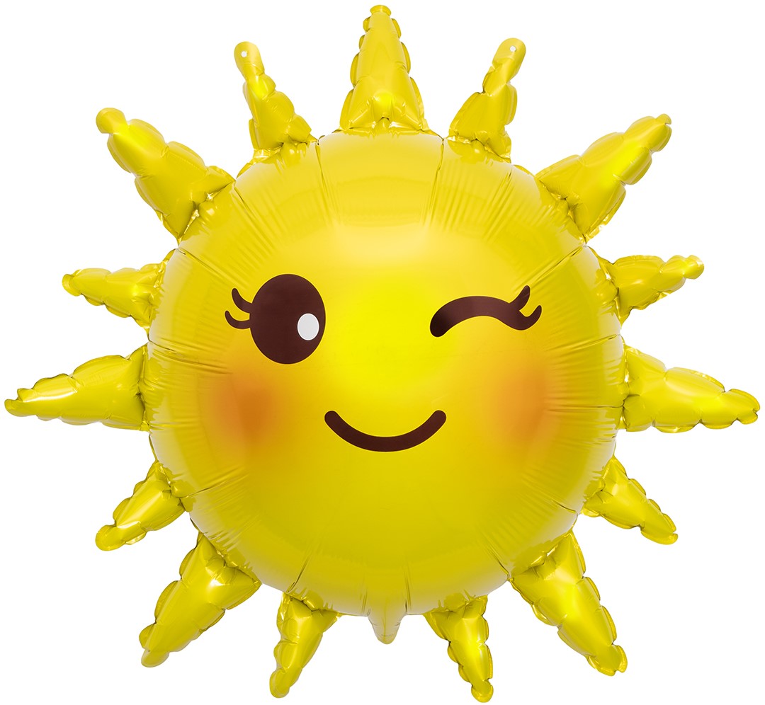 Шар (31''/79 см) Фигура, Солнце, 1 шт. в уп.