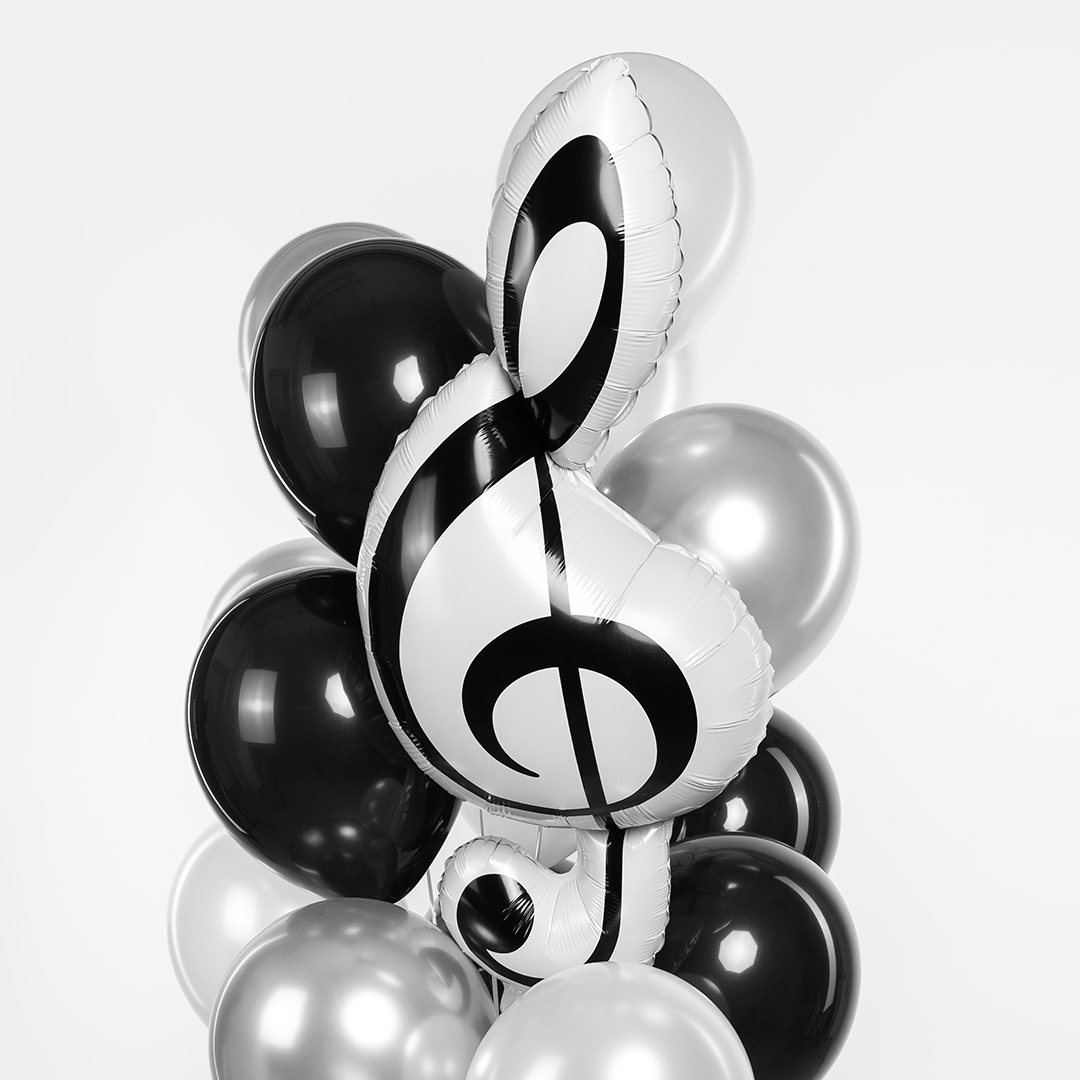 Шар (45''/114 см) Фигура, Скрипичный ключ, 1 шт. в уп.