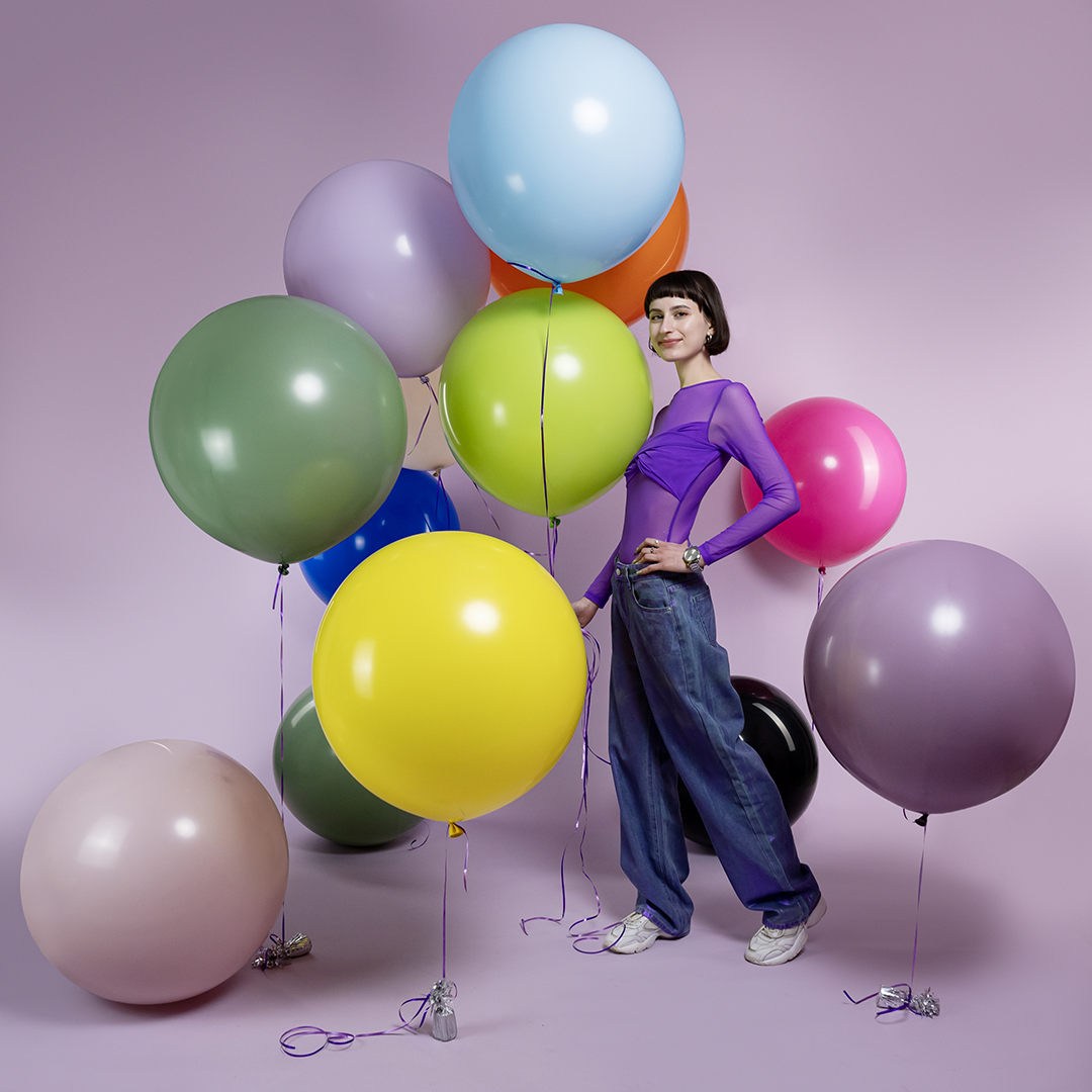 Шар (24''/61 см), Весенне-зеленый, пастель, 3 шт.