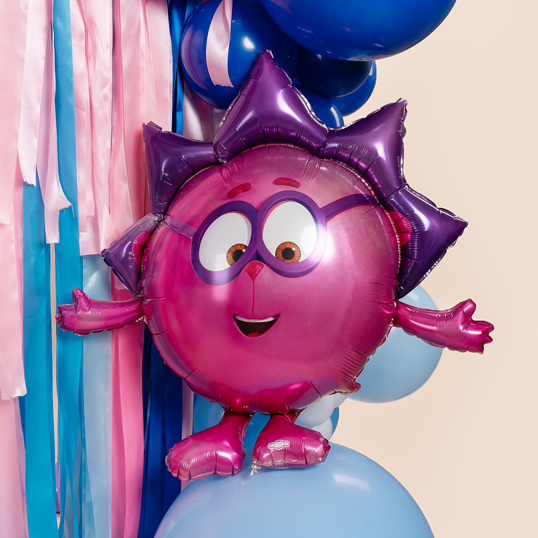 Шар (38''/97 см) Фигура, Смешарики, Ежик, 1 шт. в уп.