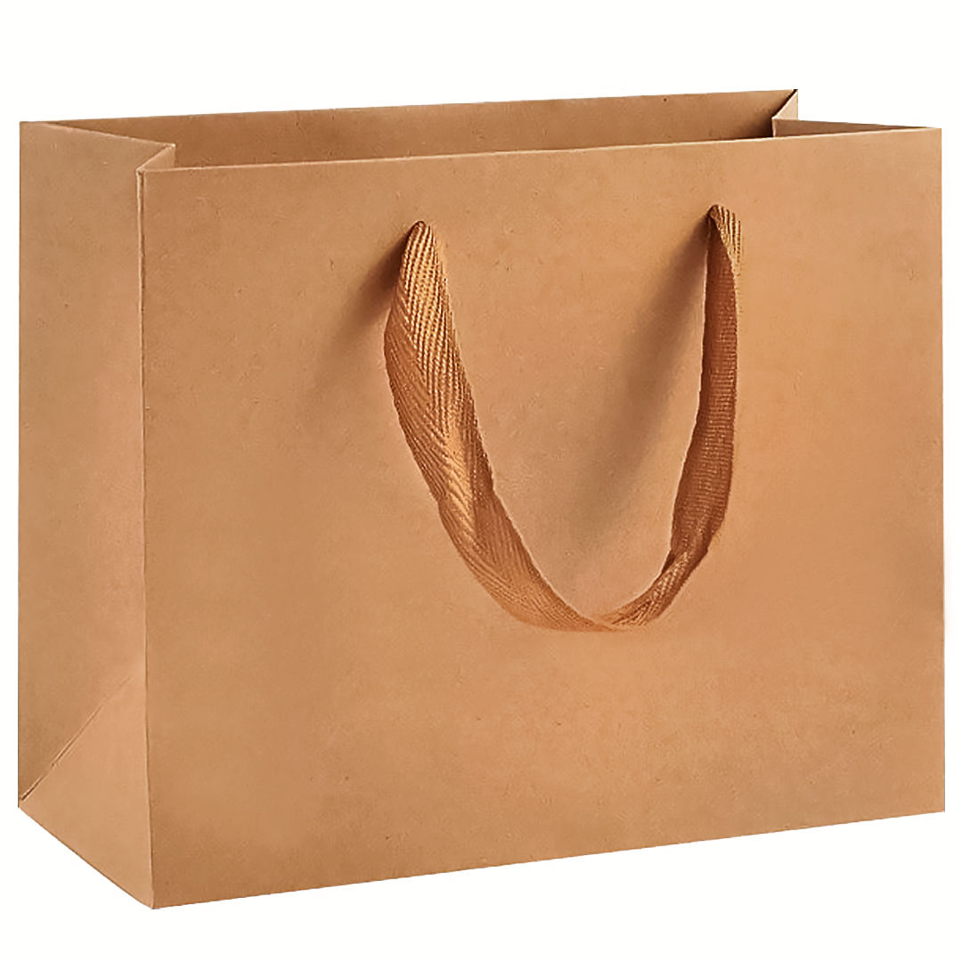 Пакет подарочный, Крафт 260гр, Люкс, 28*40*12 см, 1 шт.