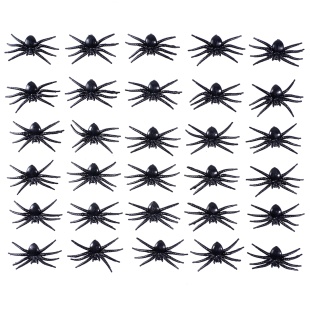 Декоративное украшение, Пауки, Черный, 4,8*2 см, 30 шт.