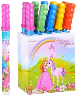 Мыльные пузыри Меч, Принцессы, Ассорти, 200 мл. 10 шт.